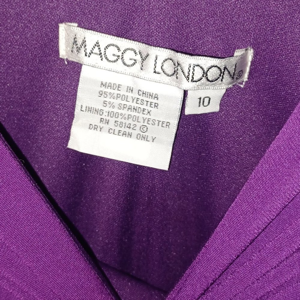 Maggie London after 7 dress Royal Ruby purple